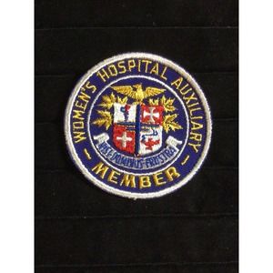 Women’s Hospital Auxiliary Member Patch Volunteer Pink Lady